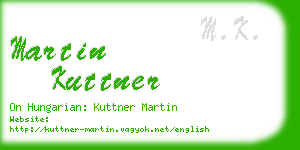 martin kuttner business card